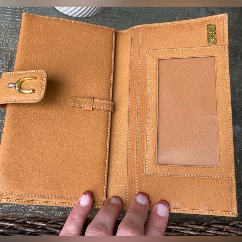 Gucci Vintage Leather Kiss Lock Tri-Fold Long Wallet - EUC, Like New! - Picture 7 of 11